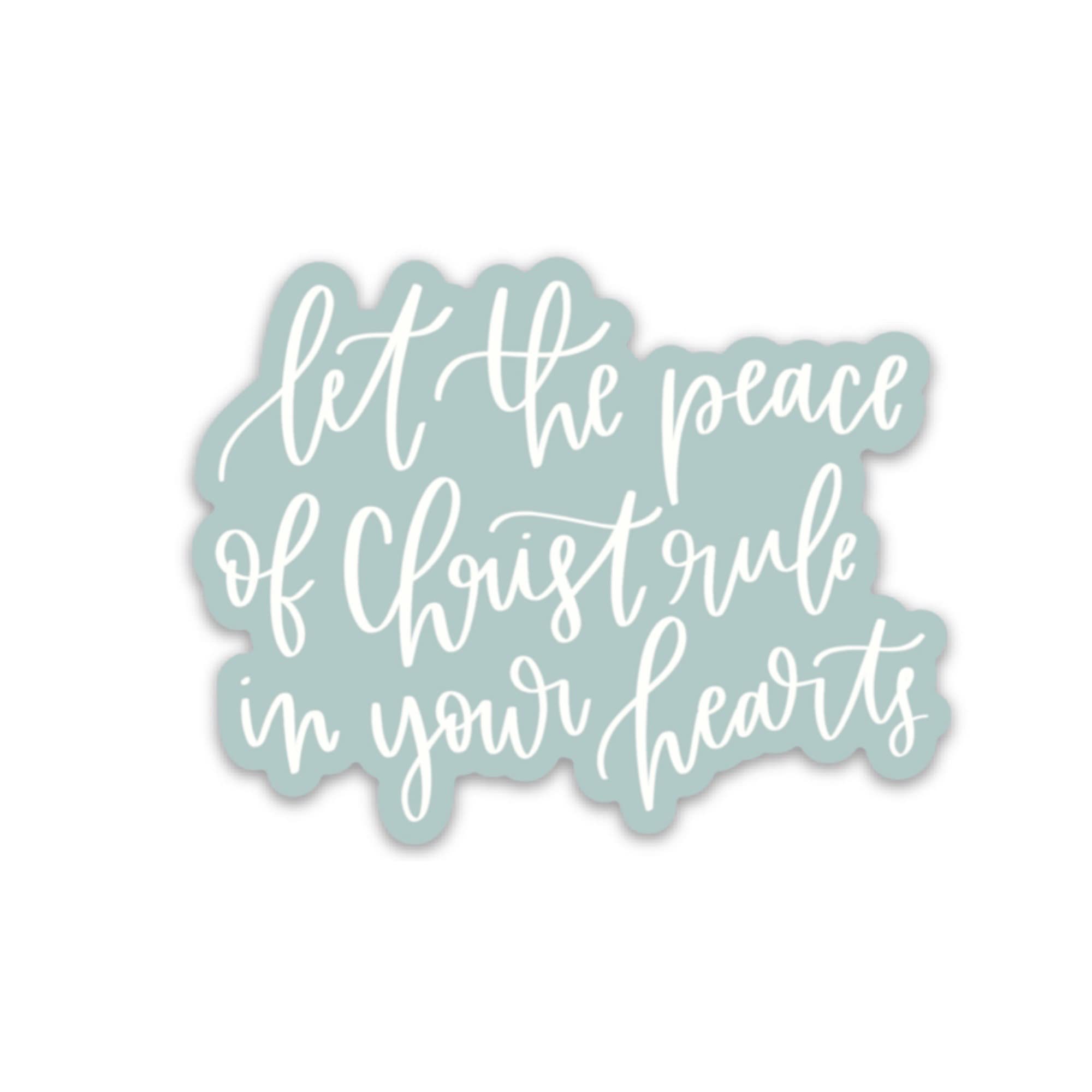 Christian Faith Stickers - Bible Verse Quote Decals with Scripture About God & Jesus | Religious Stickers for Journals, Water Bottles, Laptops | Includes Colossians 3:15 & Peace of Christ by SwayGirls