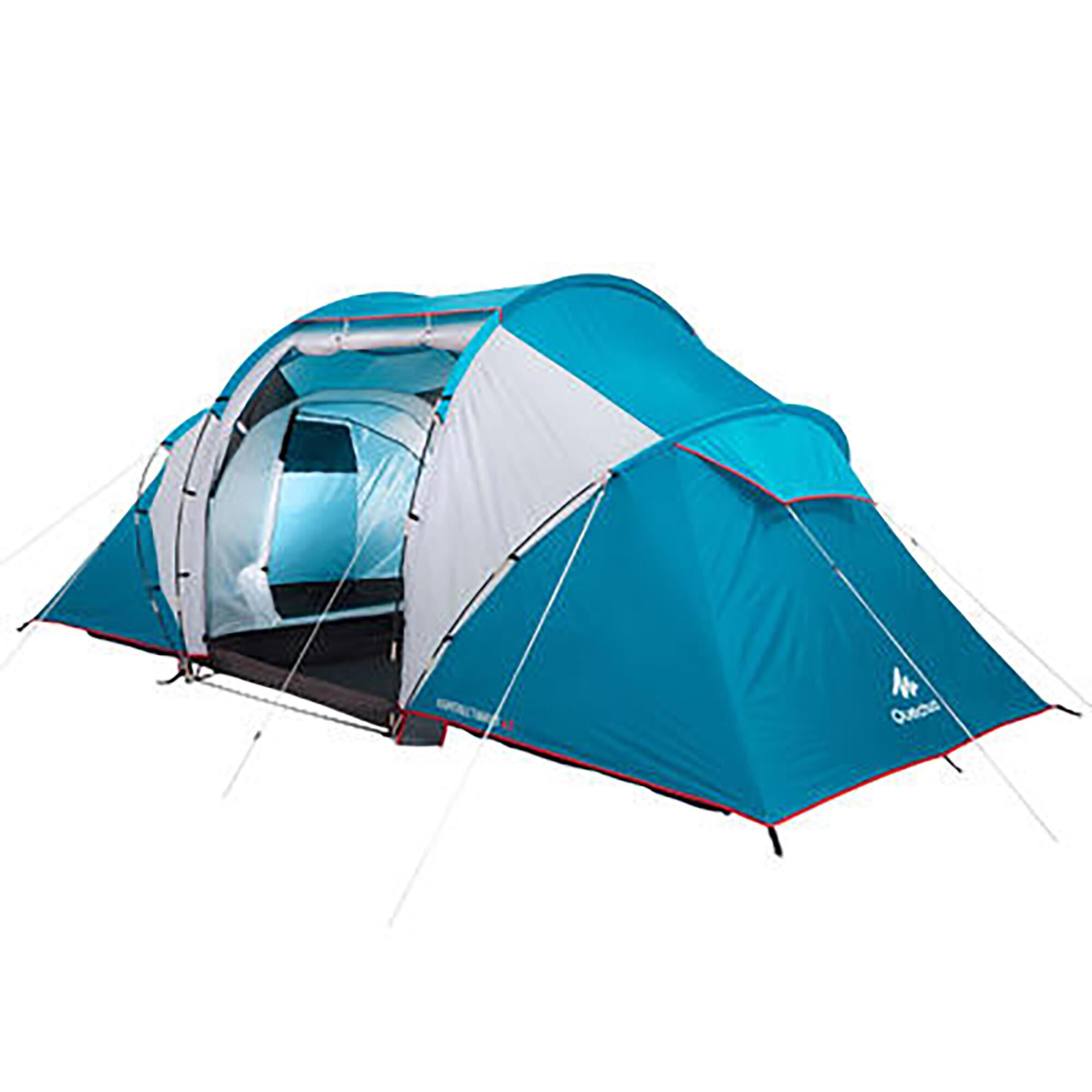 Quechua 4-Person 2-Room Family Camping Tent - Waterproof & Lightweight for Outdoor Adventures | Perfect for Backpacking, Hiking, and Family Camping Trips
