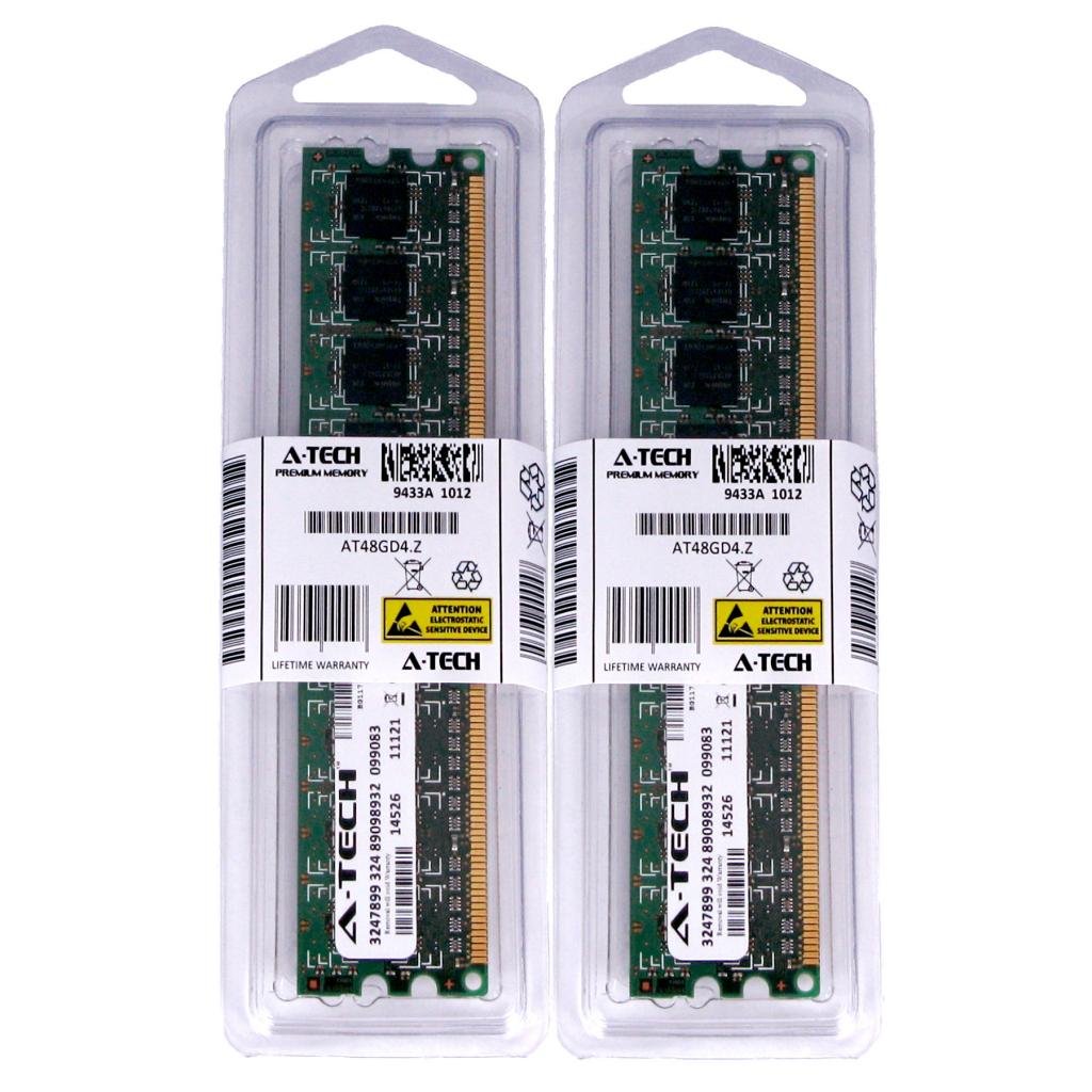 A-Tech 8GB RAM Kit (2 x 4GB) DDR2 PC2-5300 667MHz Non-ECC DIMM Memory for Gigabyte GA-MA780G/785G Motherboards - Compatible with GA-MA780G-UD3H, GA-MA785GM-UD2H, GA-MA785GM-US2H, GA-MA785GPM-UD2H, GA-MA785G-UD3H, GA-MA78G-DS3H Rev 1.0 - Perfect for Desktop PC Upgrades, Gaming, and Office Workstations
