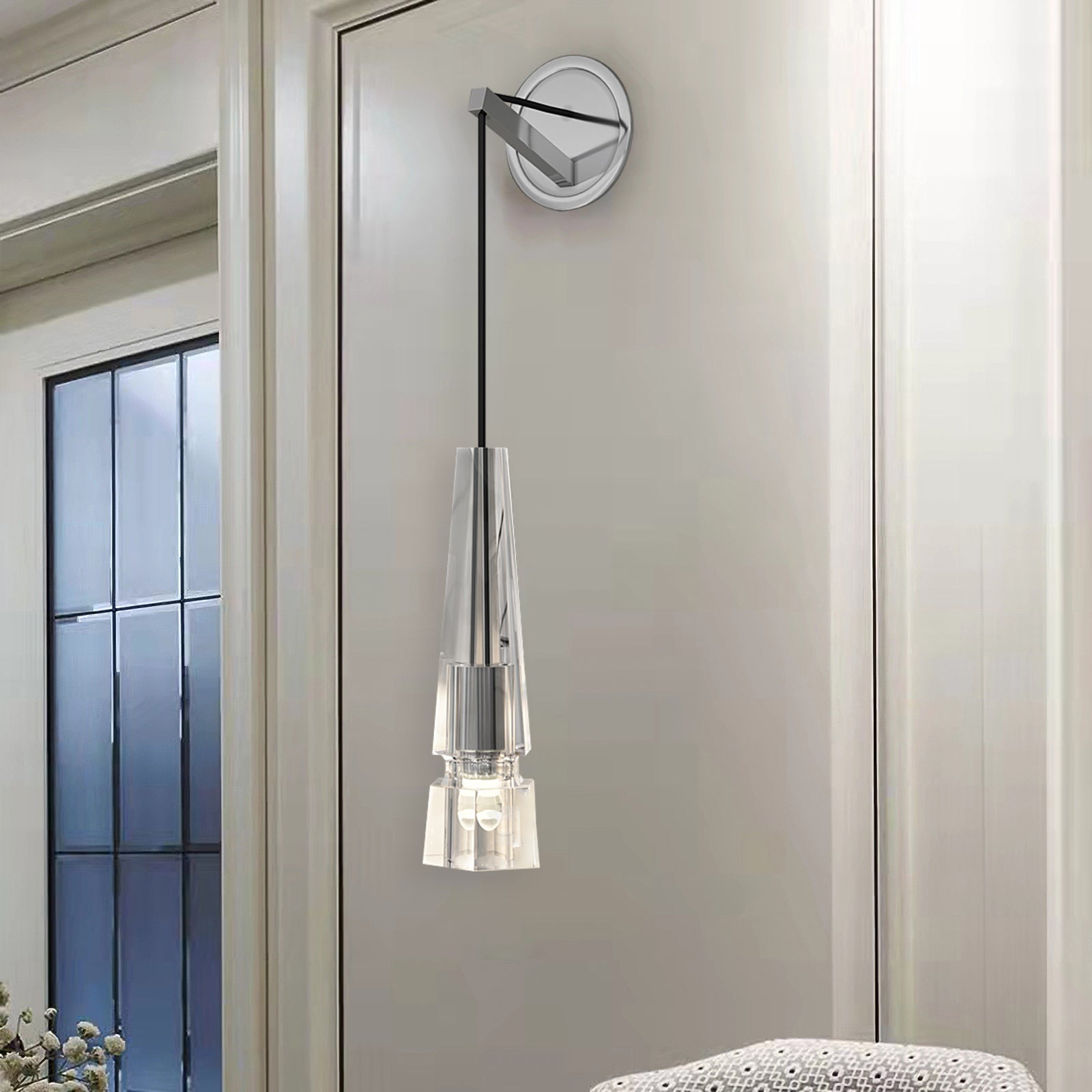Chamonix Wall Sconce Light Fixture - Modern & Elegant Home Decor for Living Room, Bedroom, or Hallway Lighting