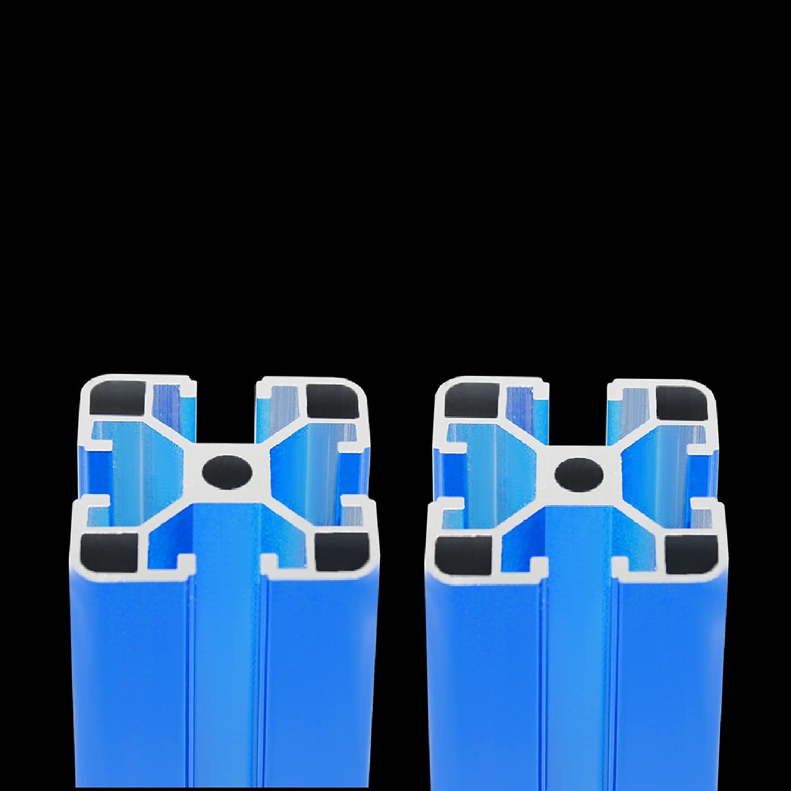 Anodized Blue T-Type 4040 Aluminum Extrusion Profile - European Standard Linear Rail Guide Frame for 3D Printer & CNC DIY (76.38 inch/1940mm, 2Pcs) - Perfect for Building Sturdy Machine Frames & Workbench Structures