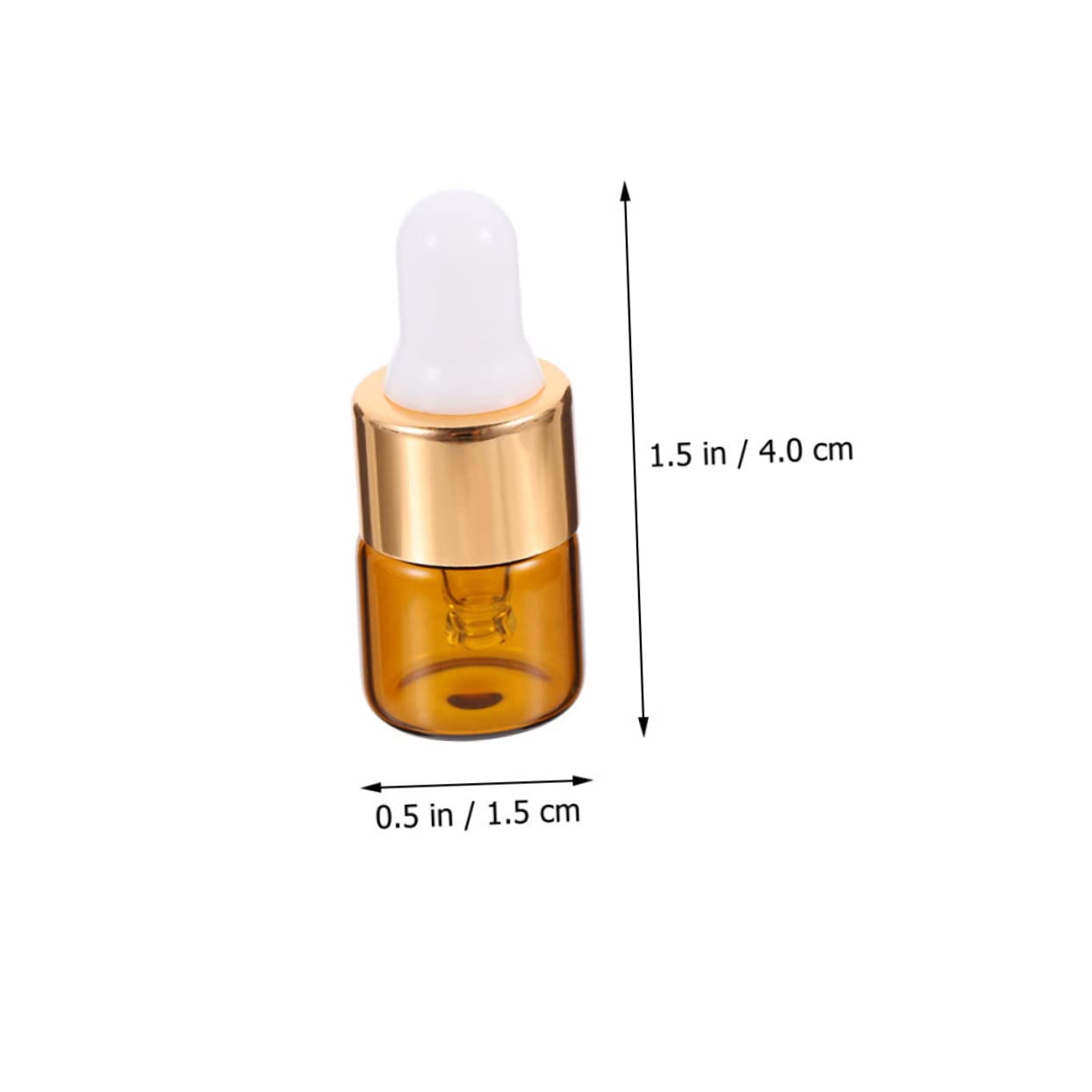 Lurrose 25-Piece Small Essential Oil Bottles Set - 5ml Glass Dropper Bottles with Eye Droppers for DIY Essential Oils, Makeup, Perfumes & Travel - Clear Empty Containers for Mini Terrariums, Liquid Storage & Crafting