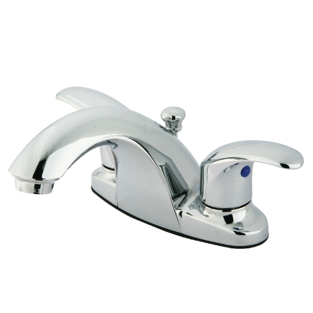 Kingston Brass KB7648LL 4-Inch Centerset Bathroom Faucet - Chrome Finish, Single Handle, Low Lead - Perfect for Bathroom Sink, Vanity, and Powder Room Installation