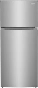 Frigidaire FRTE1622AS 16.0 Cubic Feet Stainless Steel Top Freezer Refrigerator - Energy Efficient for Home, Kitchen, Apartment & Office Use
