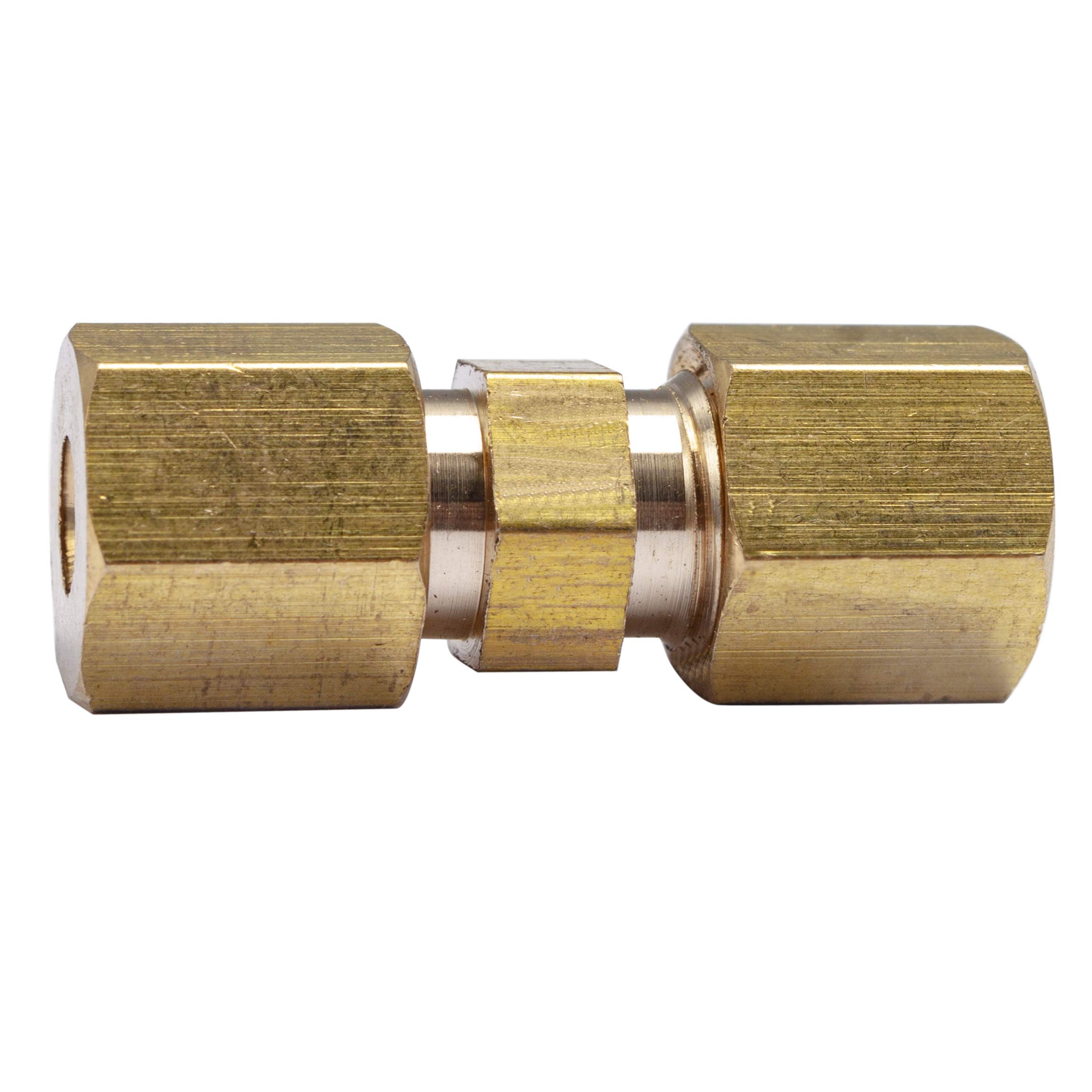LTWFITTING 3/16-Inch OD Brass Compression Union Fitting (Pack of 400) - Perfect for Plumbing, HVAC, and Industrial Pipe Connections