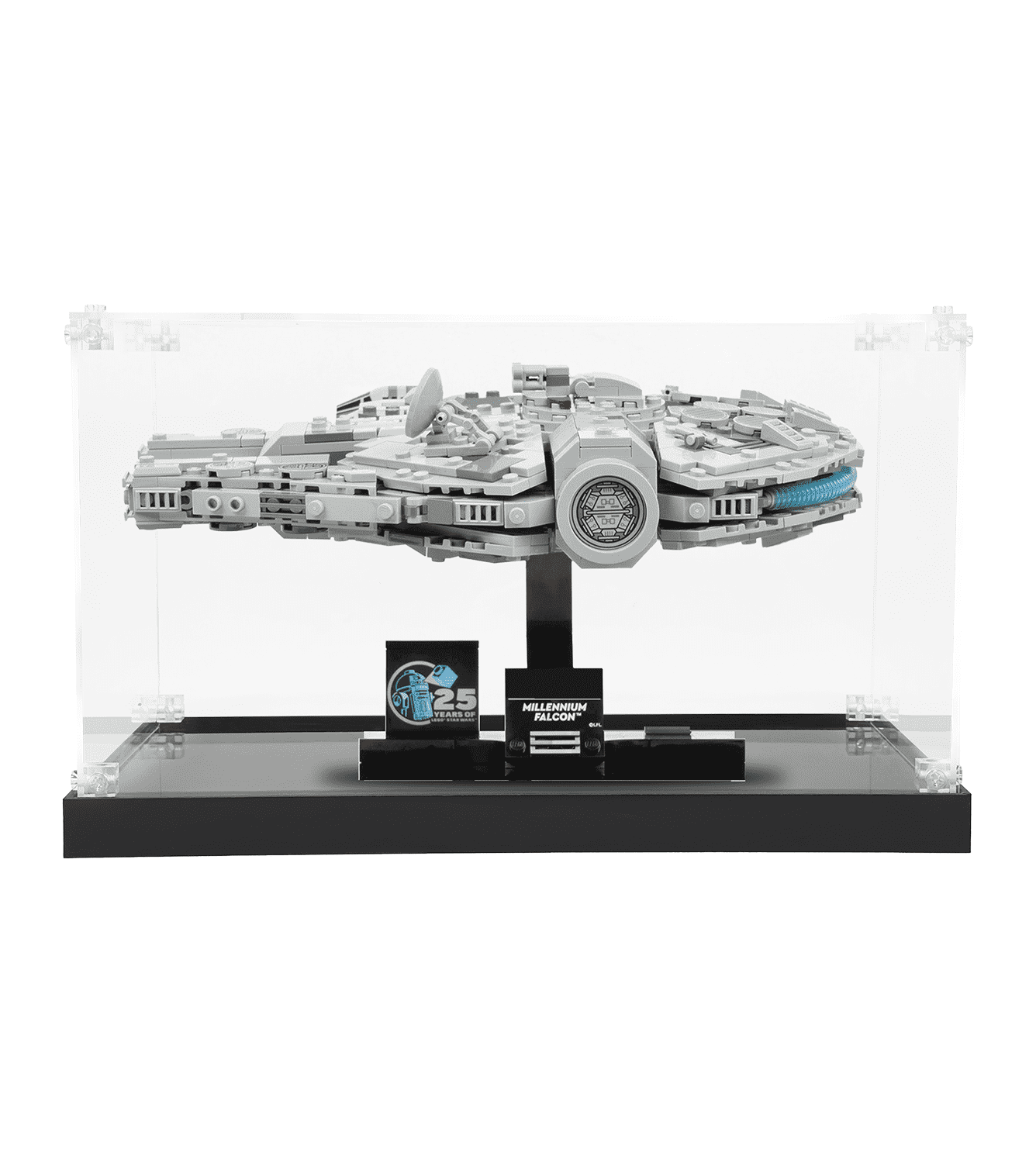 LEGO Star Wars Millennium Falcon 75375 Display Case - Premium Acrylic Showcase for Collectible Model | Perfect for Home Decor, Office Display & Gift for Star Wars Fans