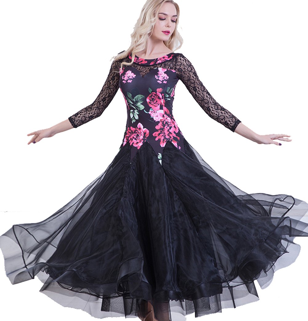 Elegant Women's Ballroom Dance Dresses for Waltz, Foxtrot & Competition - Professional Standard Performance Costumes - Perfect for Dance Shows, Competitions & Social Events