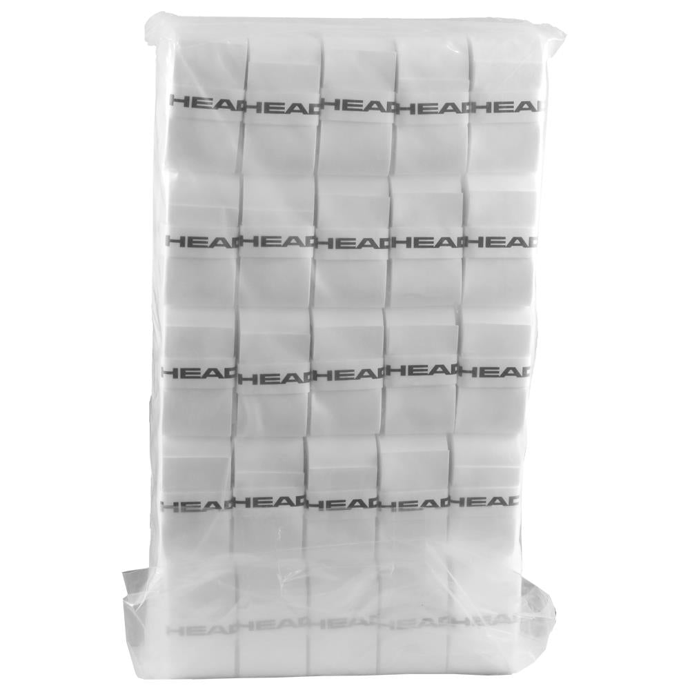 Head Prime Tour Overgrip - 50 Pack White | Premium Tennis Grip for Enhanced Control & Comfort | Perfect for Tennis, Badminton & Racquetball Players