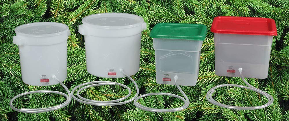 Automatic Christmas Tree Watering System with Plant Preservative | Reduce Needle Drop & Prevent Dry Stand | Evergreen Tree Care Helper | Made in USA | Perfect for Holiday Decor & Fresh Tree Maintenance