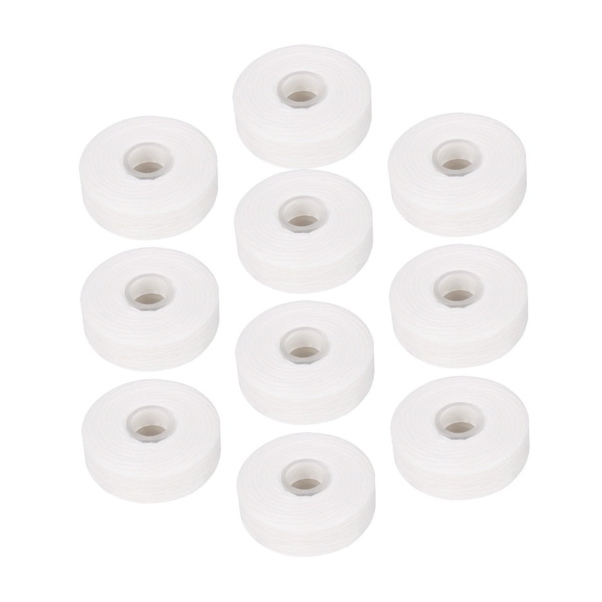 10 Rolls Mint Flavored Dental Floss - 50m Waxed Teeth Cleaning String for Oral Hygiene (500 Toothpicks Included) - Perfect for Travel, Home & Office Use