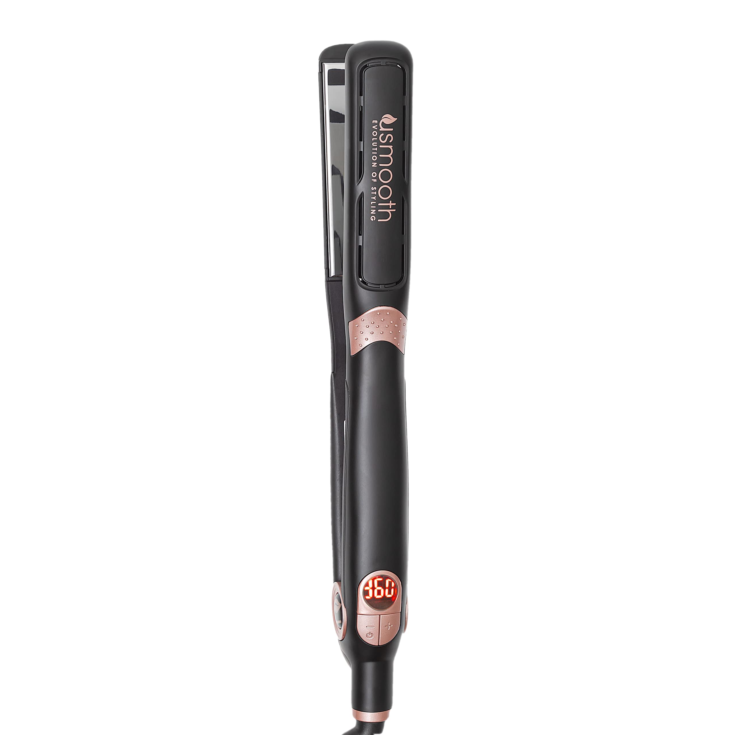 USmooth Professional 1 Inch Hair Straightener & Styling Iron - Salon Quality Flat Iron for Smooth, Shiny Hair - Perfect for Home Use, Travel & Professional Styling