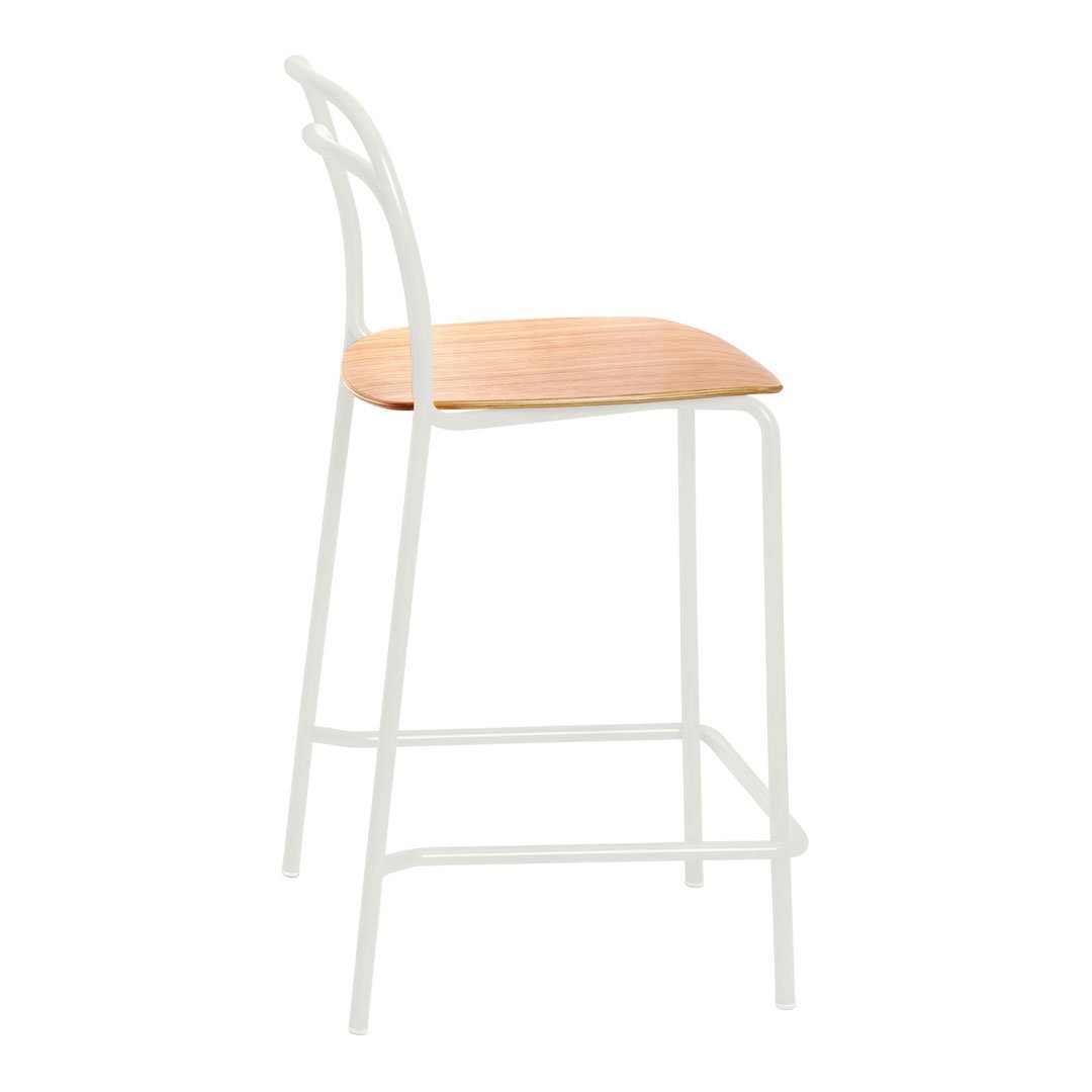 Catty Counter Stool - Stackable Bar Stool for Kitchen Island & Breakfast Nook - Modern Durable Counter Height Stools for Home & Commercial Use