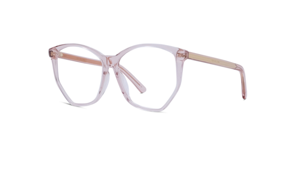 Christian Dior Spirito BI 4000 Transparent Pink Cat Eye Women's Eyeglasses - Fashionable Designer Frames for Women, Perfect for Work, Dating & Everyday Wear