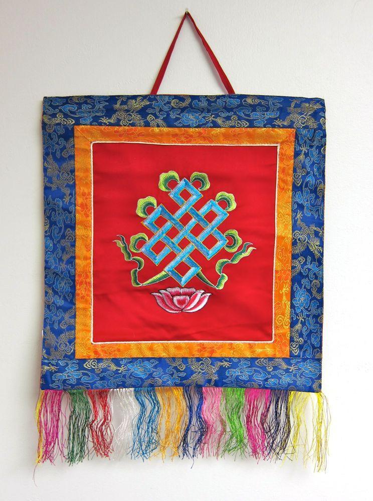 Eternal Knot Hanging Decoration - Chinese Lucky Knot Wall Hanging for Home, Office & Wedding Decor | Feng Shui Good Luck Charm for Living Room, Bedroom & Gifts