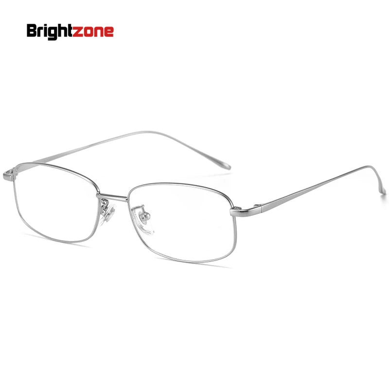 Brightzone Women's Full Rim Oval Square Titanium Eyeglasses Frame 78027 - Lightweight & Durable Eyewear for Work, Reading & Fashion