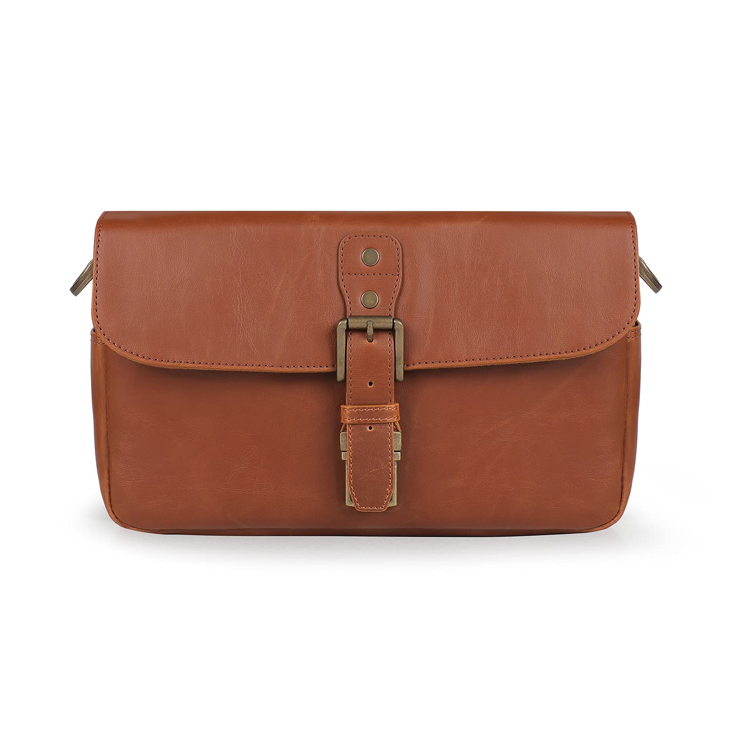 **MegaGear Genuine Leather Camera Messenger Bag - Durable & Stylish Crossbody Bag for DSLR, Mirrorless Cameras - Perfect for Travel, Photography & Everyday Use**