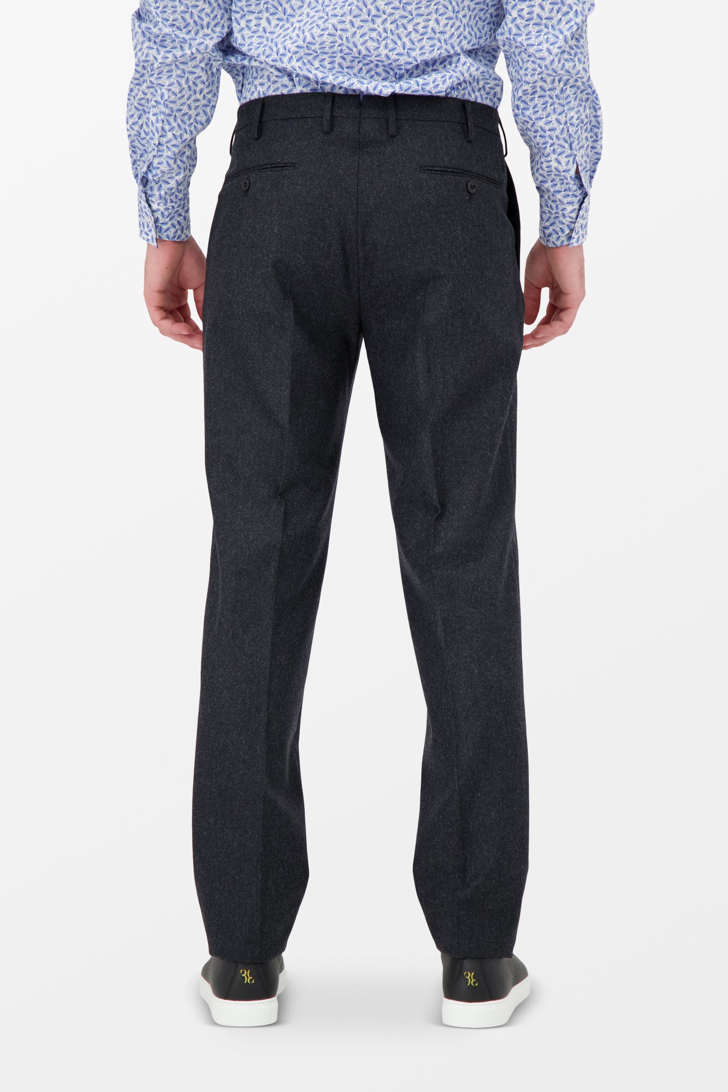 Premium Incotex Dark Grey Dress Pants for Men - Slim Fit Business Trousers for Office & Formal Occasions
