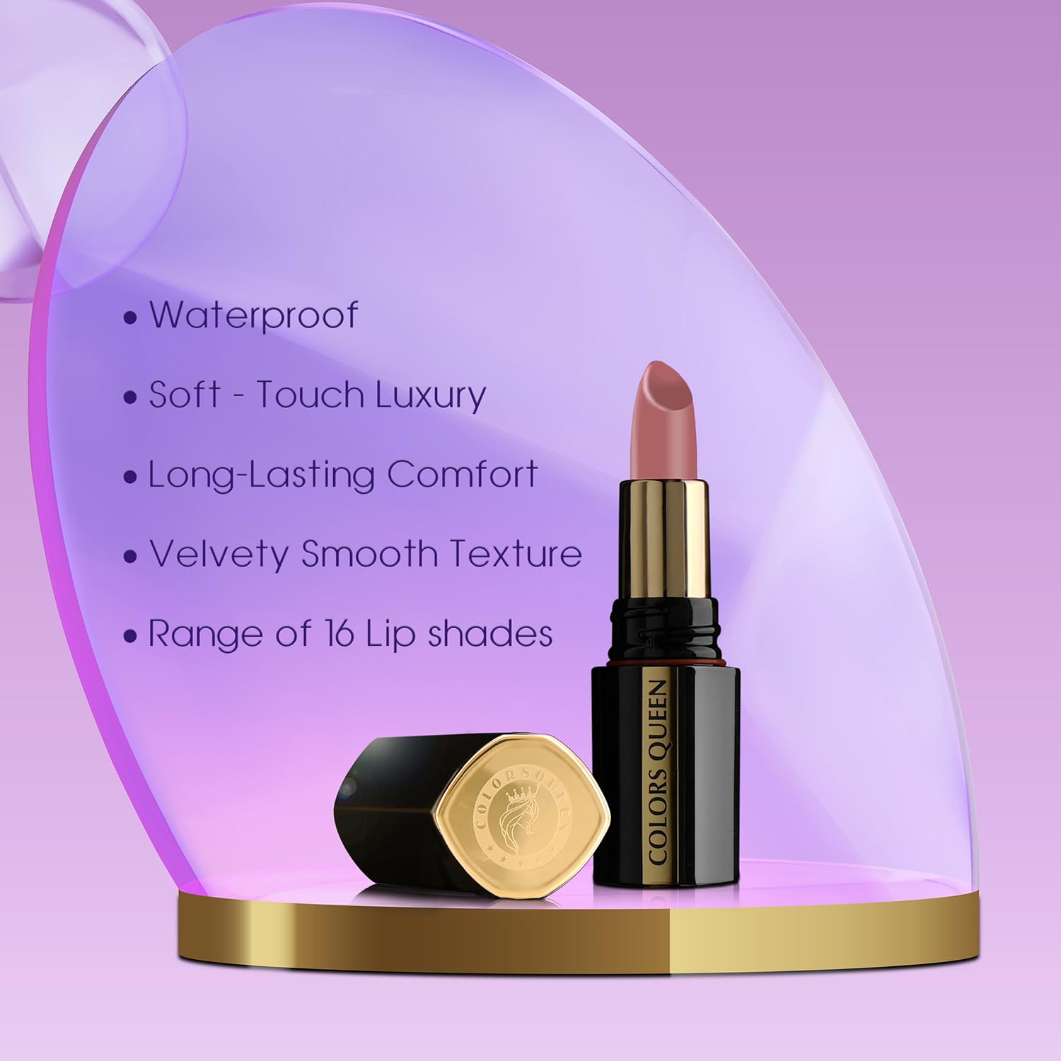 COLORS QUEEN 15-Piece Matte Lipstick Set - Long Lasting, Highly Pigmented Lip Colors for Everyday Wear, Parties & Special Occasions