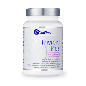 Canprev Thyroid Plus for Women - 90 VCaps | Thyroid Support Supplement for Energy & Metabolism | Ideal for Women's Health & Wellness