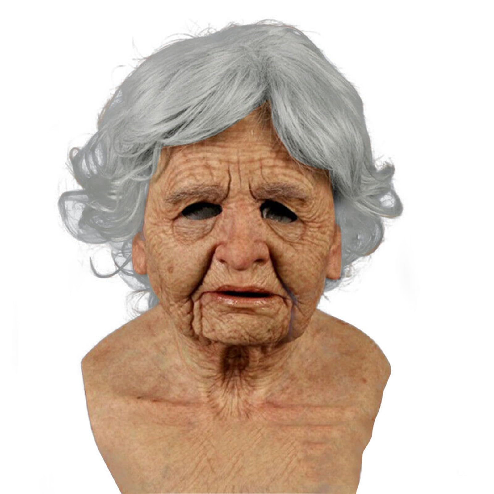 Realistic Old Man Mask for Halloween & Cosplay Scary Costume