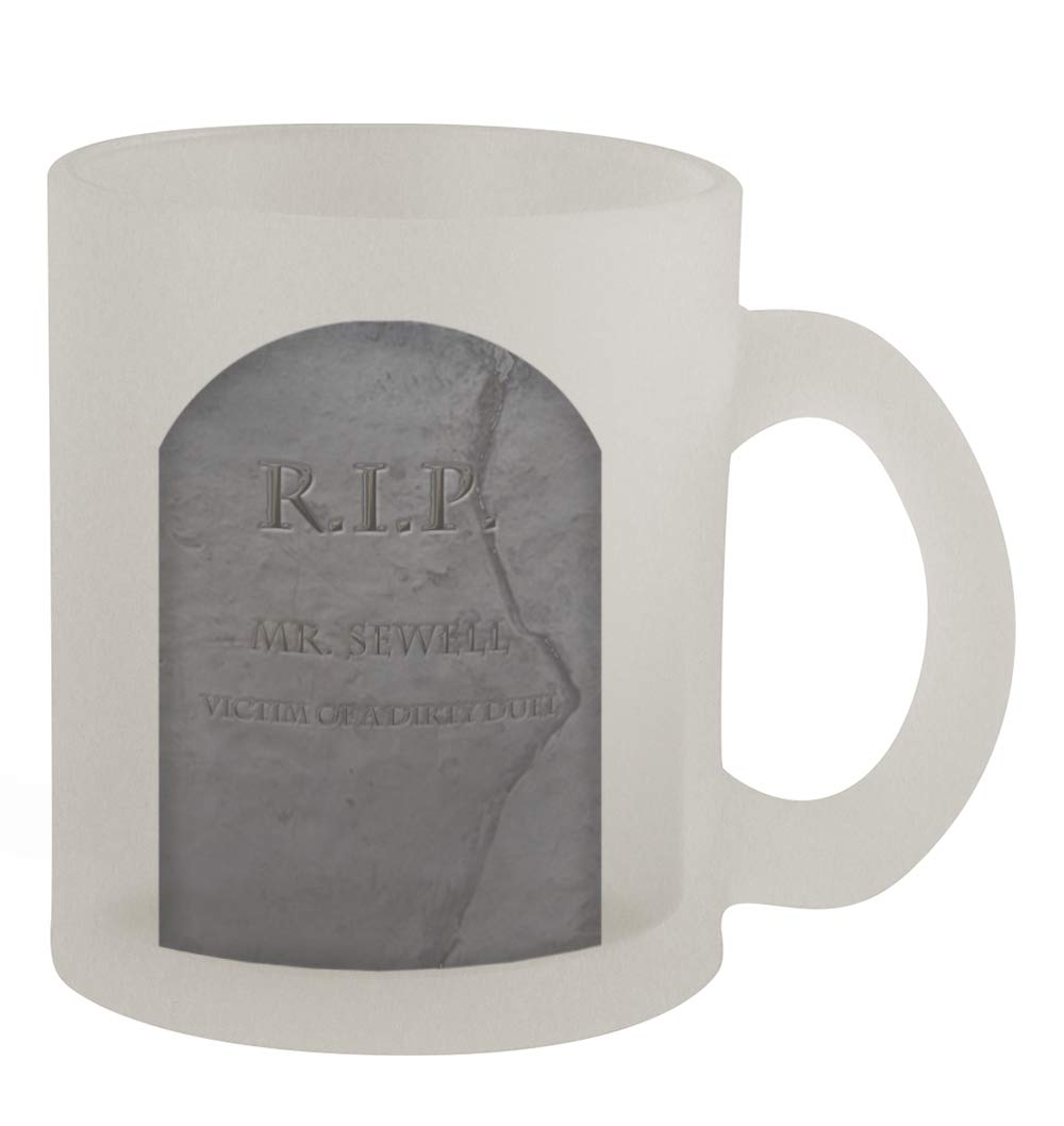 Mr. Sewell #128 Funny 10oz Frosted Glass Coffee Mug - Humorous Gift for Office, Home & Camping Use