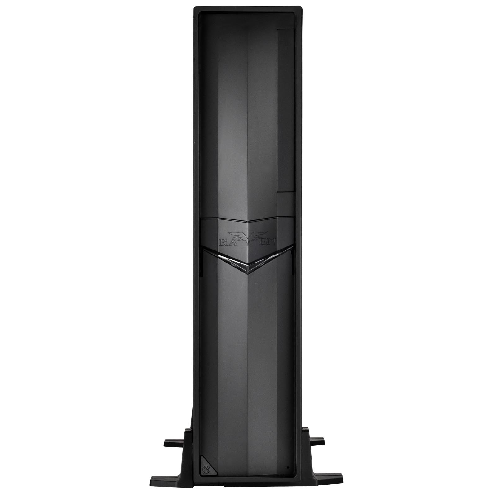 SilverStone Technology SST-RVZ02B-W Slim Mini-ITX Gaming PC Case - Supports Full Size GPUs, Tempered Glass Window Panel - Perfect for Compact Gaming Rigs, HTPC Builds & Space-Saving Workstations