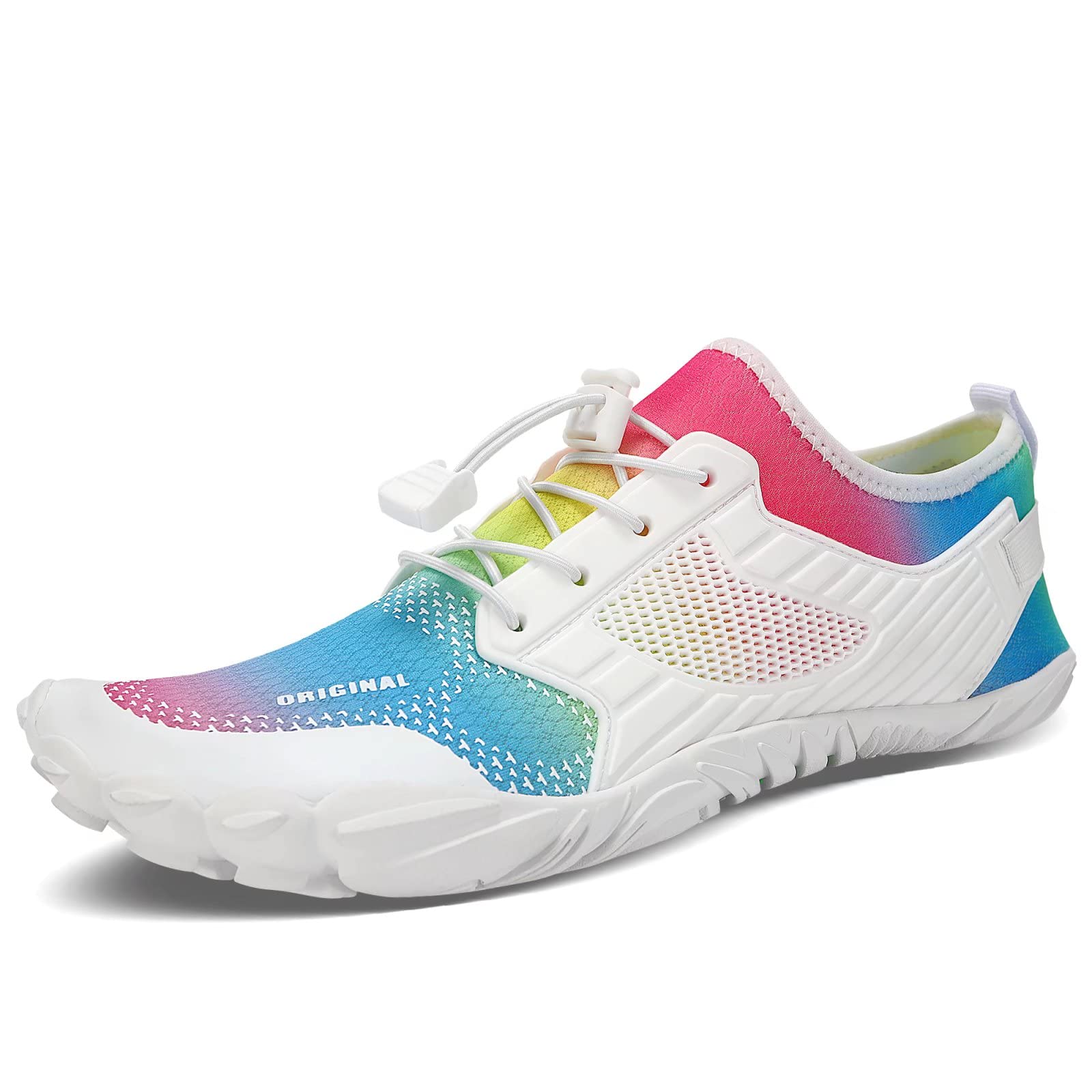 MAYZERO Water Shoes for Men & Women - Quick-Dry Swim Surf Shoes for Beach, Pool, Hiking | Wide Toe Aqua Shoes with Non-Slip Sole | Perfect for Water Sports, Yoga, and Indoor Slippers in Winter