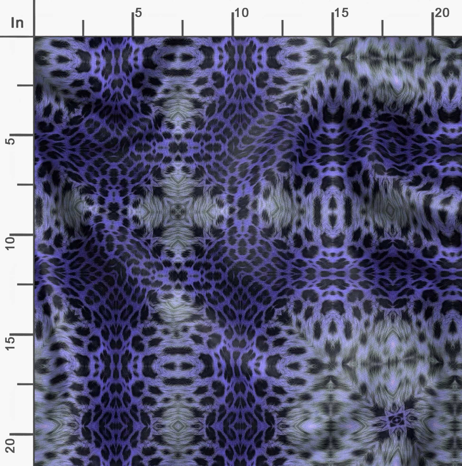 Soimoi Moss Georgette Brown Fabric by The Yard - 42 Inch Wide Leopard Print Animal Skin Textile for Dresses, Blouses & DIY Fashion Projects - Stylish Printed Fabric for Apparel & Home Decor