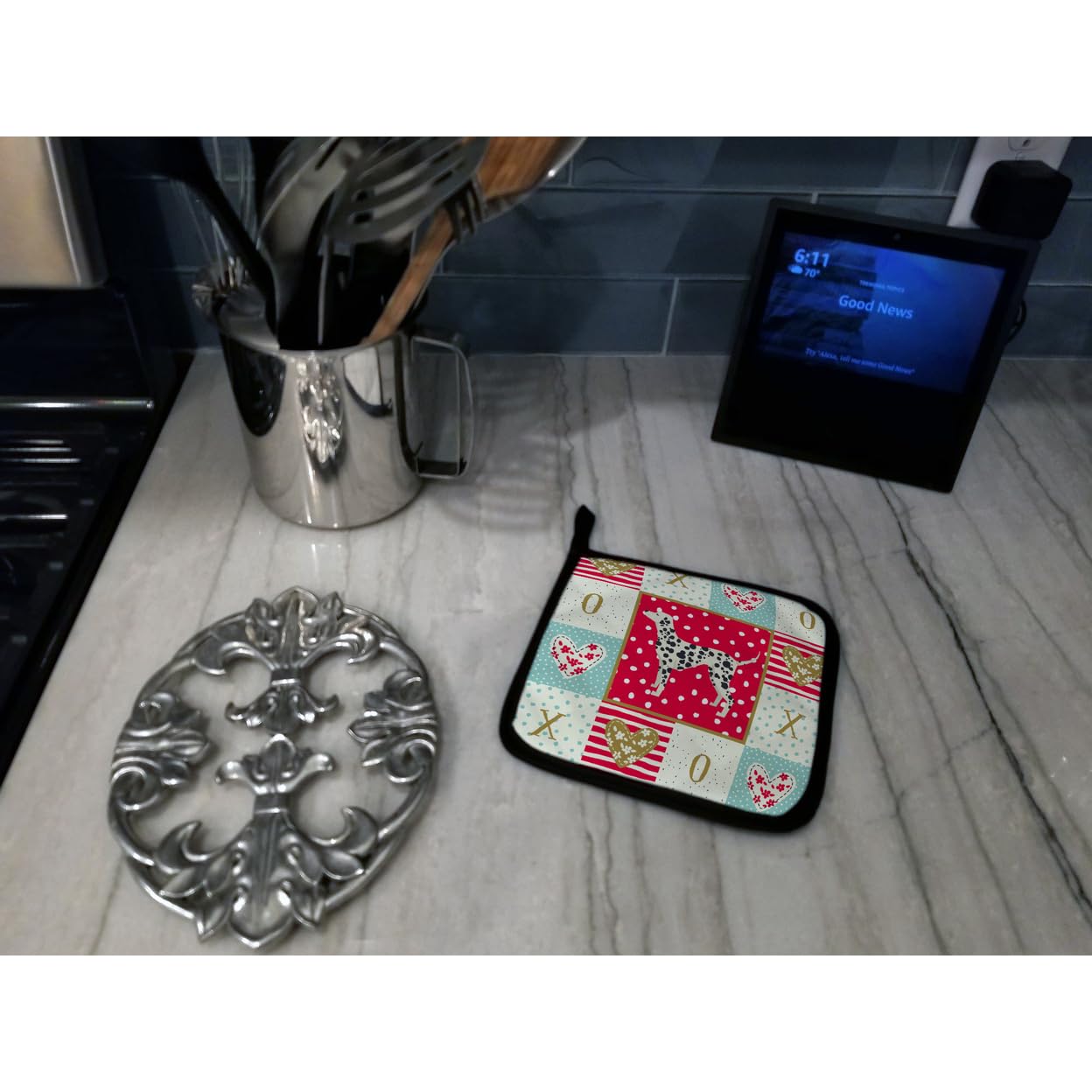 Dalmatian Love Heat Resistant Pot Holders Set - 7.5