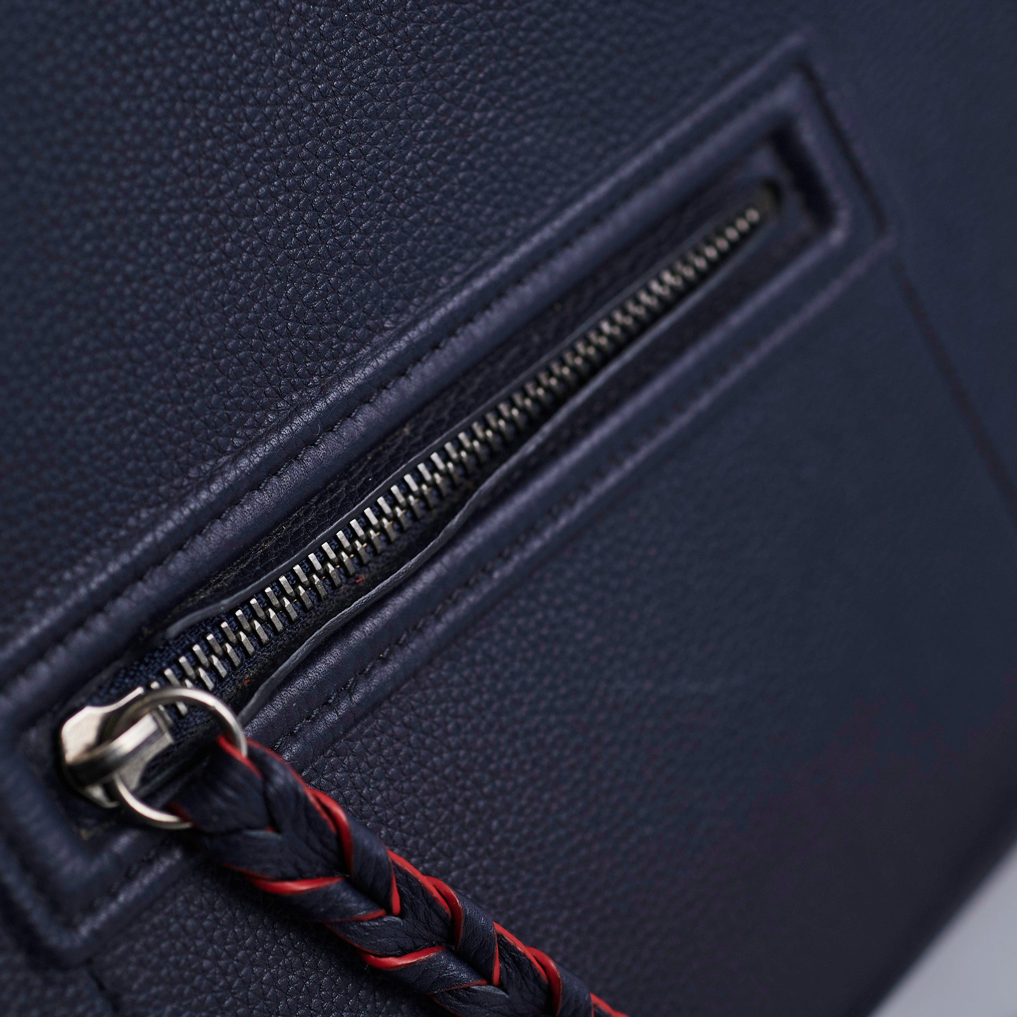Celine Medium Trapeze Navy Blue Leather Tote Bag for Women | Luxury Designer Handbag for Work, Travel & Everyday Use