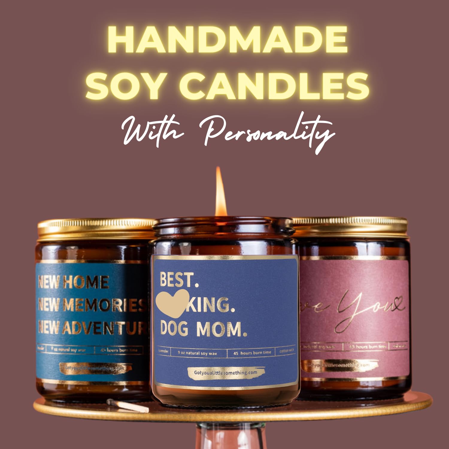 Best Dog Mom Funny Lavender Vanilla Scented Candle - Unique Dog Lover Gifts for Women, Birthday Present from Dog, Personalized Dog Mama Gift Ideas, Home Decor for Dog Owners - Perfect for Mother's Day, Housewarming & Pet-Themed Parties