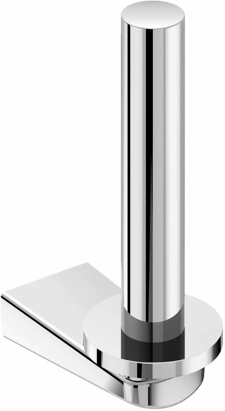 Symmons 413TP Naru Wall-Mounted Toilet Paper Holder in Polished Chrome - Modern Bathroom Tissue Dispenser for Home & Commercial Use