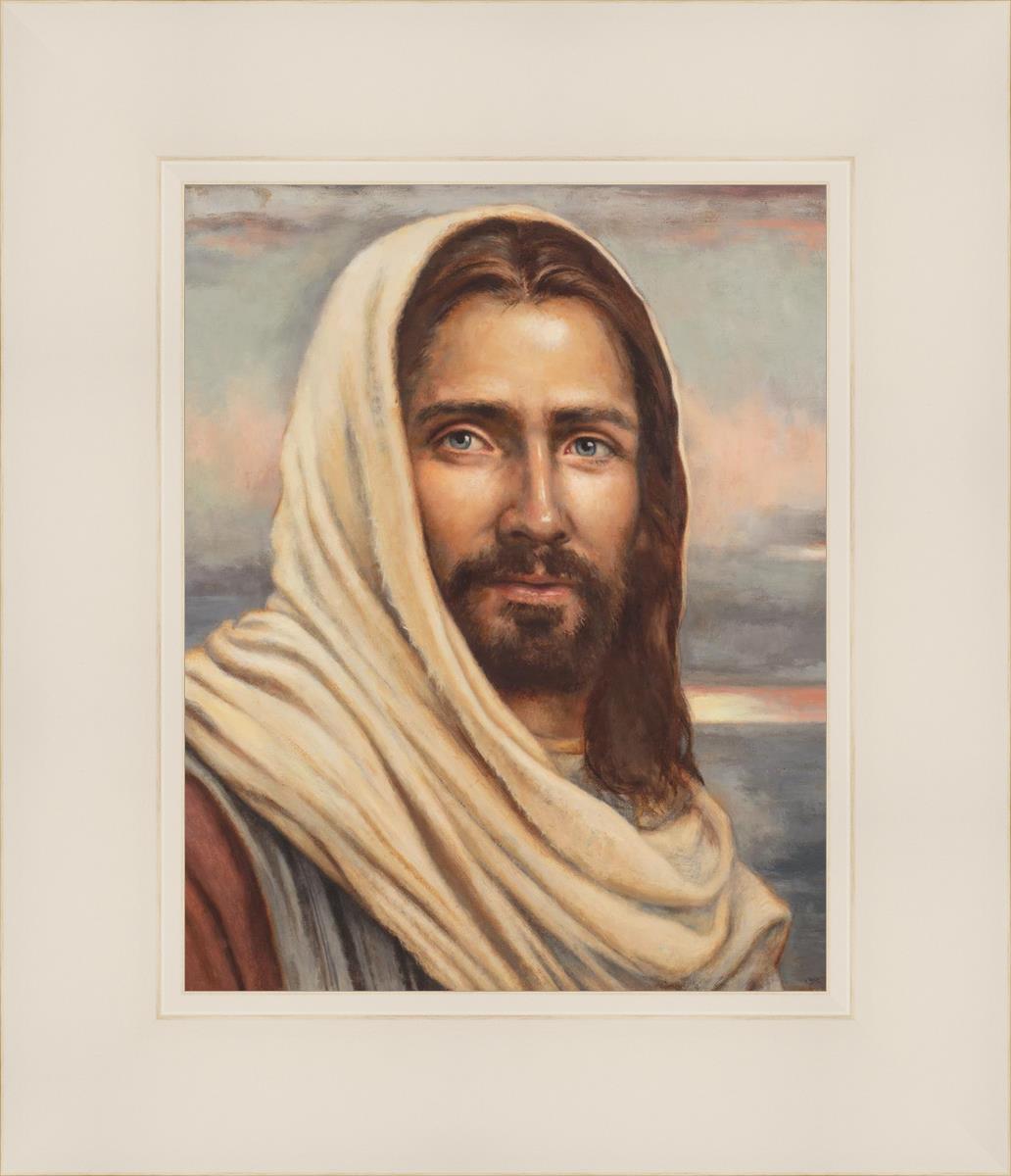 Blessed Savior by Sandy Freckleton Gagon - Inspirational Christian Art Print for Home Decor & Church Wall Decor - Perfect for Living Room, Bedroom & Prayer Space