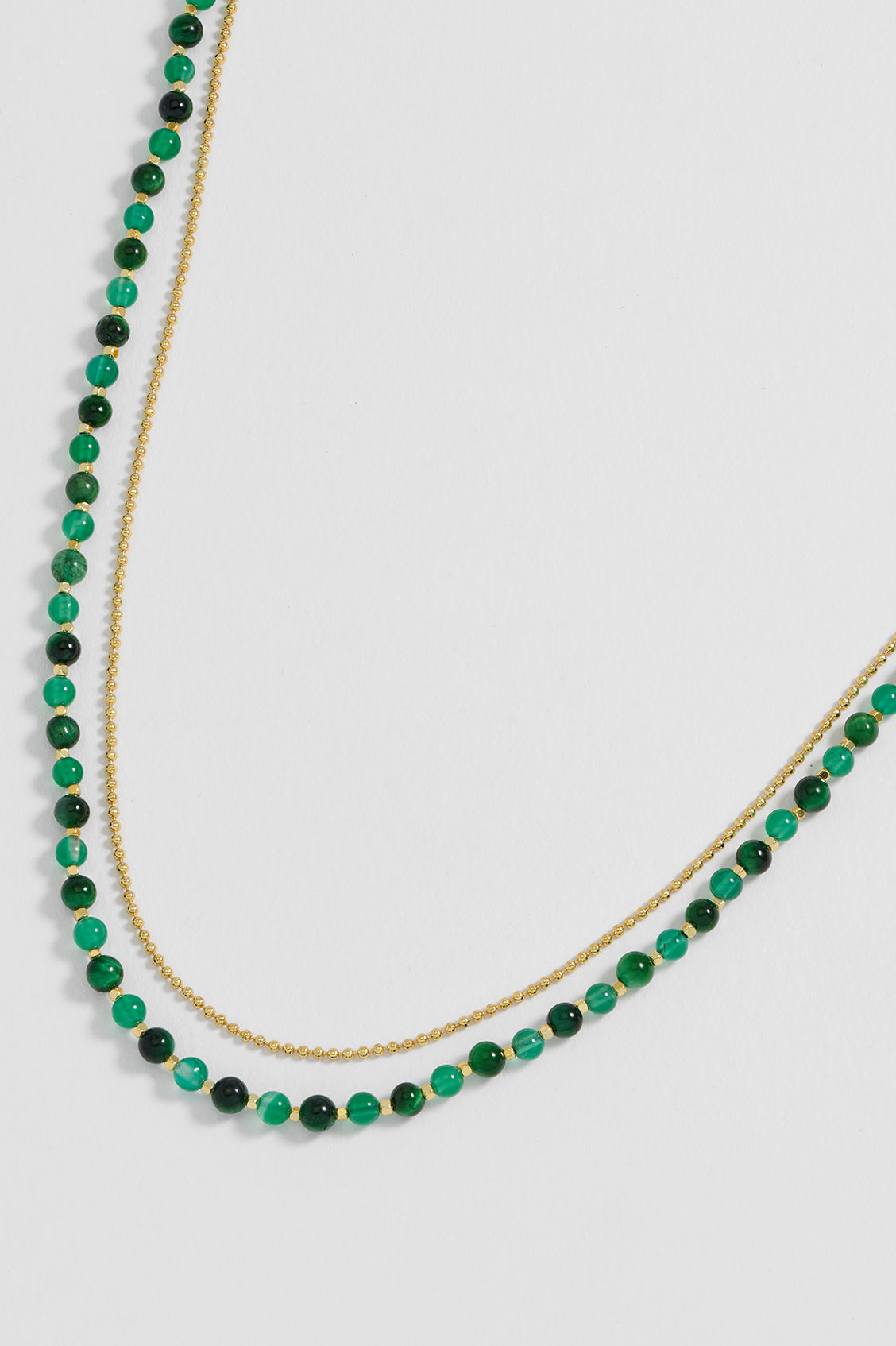 Gemstone Duo Necklace for Women - Elegant Healing Crystal Jewelry for Everyday Wear & Special Occasions