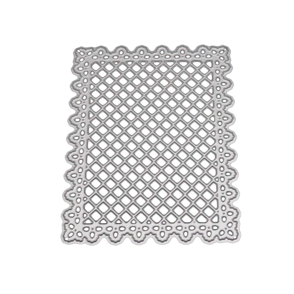 Lattice Background Metal Die Cuts for Card Making - Scrapbooking Embossing Dies, DIY Album Paper Craft Decorations - Perfect for Handmade Greeting Cards, Wedding Invitations & Memory Books