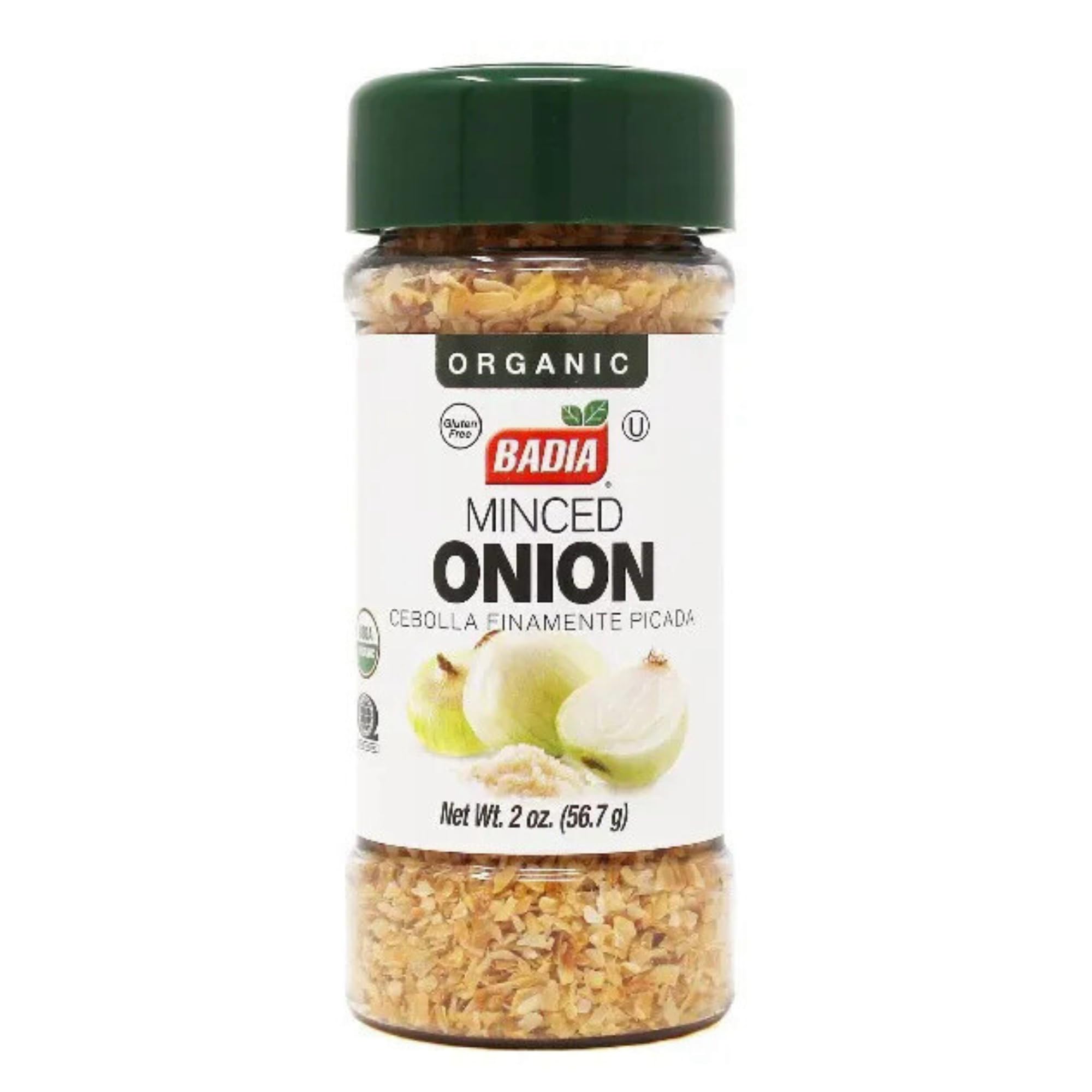 Badia Organic Minced Onion, 2 oz – Dehydrated Onion for Cooking, Seasoning & Marinades – Rich, Savory Flavor – Perfect for Soups, Salads, and Homemade Spice Blends