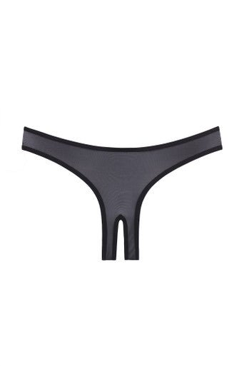 Sexy Paradise Mesh Crotchless Thong Panties - Lingerie for Women, Sensual Open-Crotch Underwear for Seduction & Intimacy - Perfect for Role Play, Boudoir Photography & Romantic Nights
