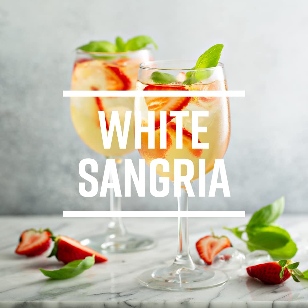 Tropical Sensations Slushie Mix - White Sangria Flavor, 6 Bottles (64 oz Each) - Perfect for Summer Parties, BBQs, and Poolside Refreshments