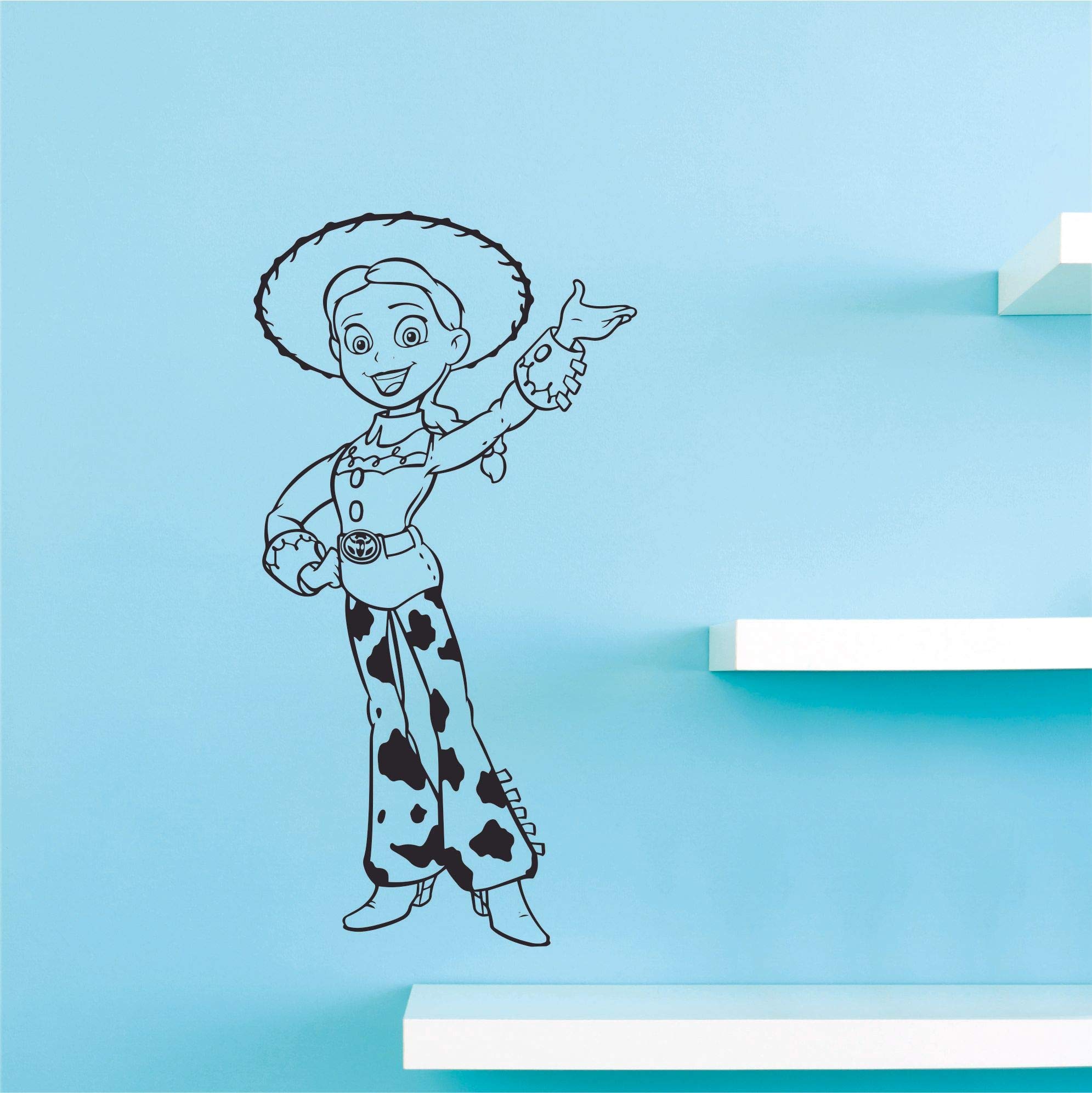 Toy Story Jessie Cowgirl Doll Wall Decal Sticker - 30x22 Inch Vinyl Art for Kids Room, Nursery, Bedroom & Kindergarten Decor - Perfect for Disney Pixar Movie Fans & Home Decoration