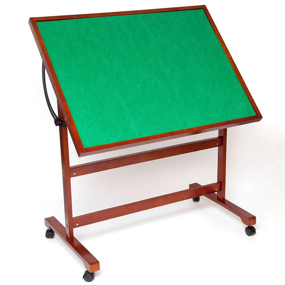 Adjustable Folding Jigsaw Puzzle Table with Wheels - Portable Tilting Puzzle Board for Adults & Kids - Perfect for Home, Travel and Game Nights