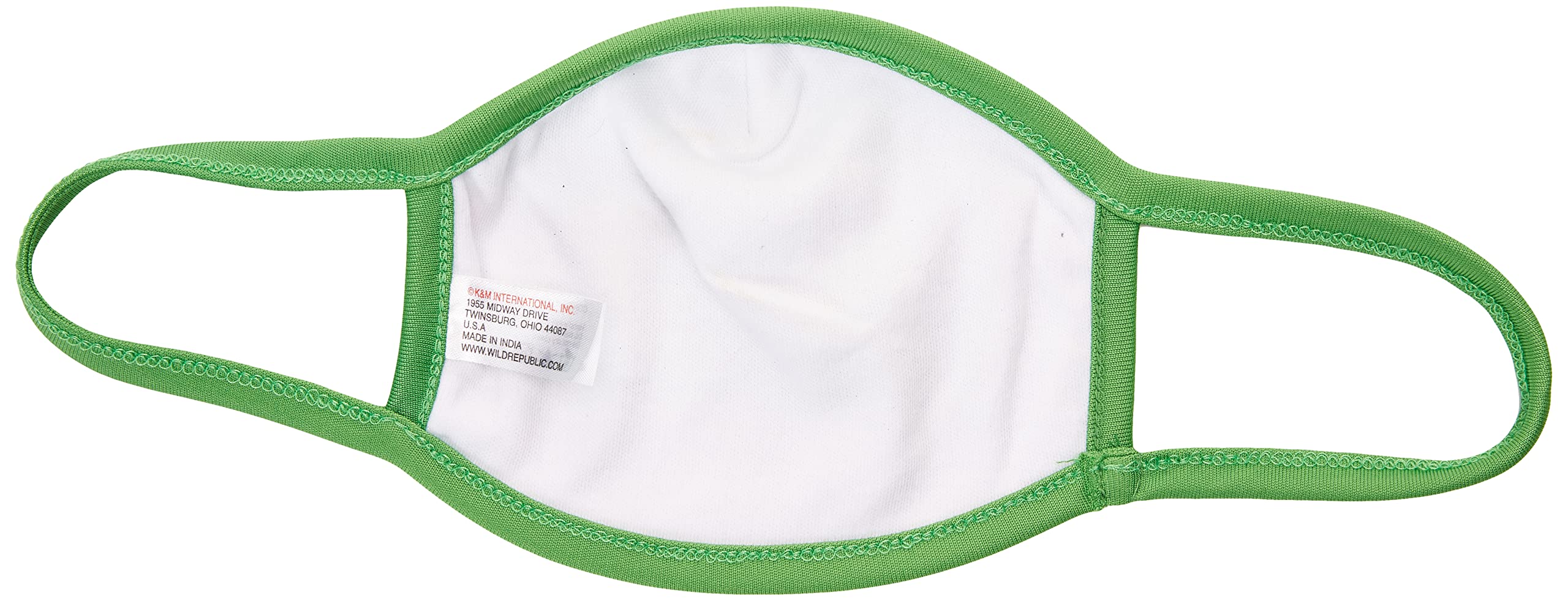 Wild Republic Wild Smiles Reusable Washable Half Face Mask - Comfortable & Breathable for Outdoor Activities, Travel & Daily Protection