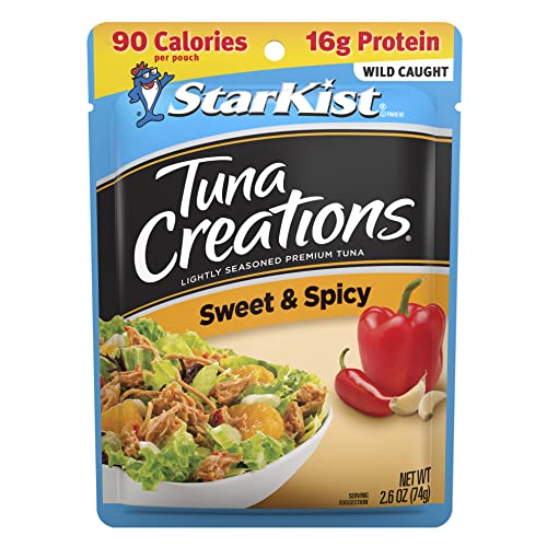 StarKist Tuna Creations Sweet & Spicy - 2.6 Oz Pouch (Pack of 12) | Premium Canned Tuna for Salads, Sandwiches & Quick Meals | Convenient Protein Snack for On-the-Go Lifestyles