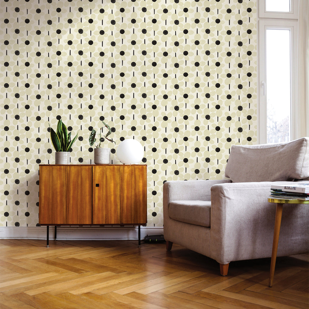 Novogratz Flower Power Peel and Stick Wallpaper - Self-Adhesive Removable Wallpaper for Bedroom, Living Room, Nursery & Home Decor - Easy DIY Wall Covering