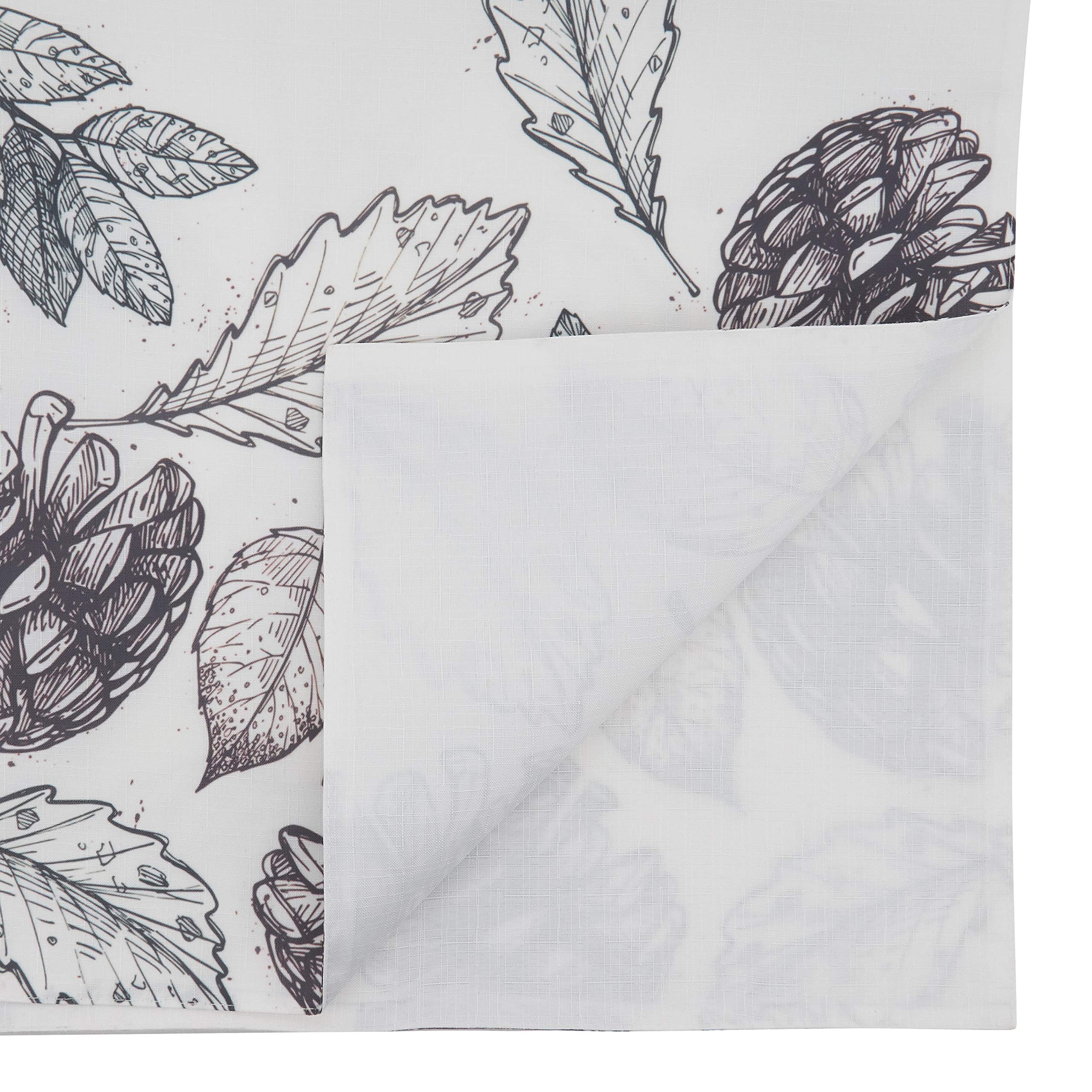 Autumn Leaf & Pinecone Table Runner - Natural Rustic Decor for Thanksgiving, Fall Weddings, and Seasonal Home Decor