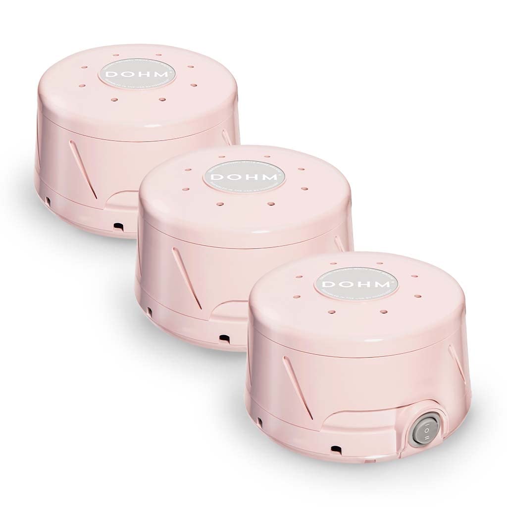 Yogasleep Dohm Classic (Pink 3 Pack) - Original White Noise Machine with Natural Fan Sound for Sleep Therapy, Noise Cancelling for Office Privacy, Travel & Meditation - Perfect for Adults, Babies & Home Use