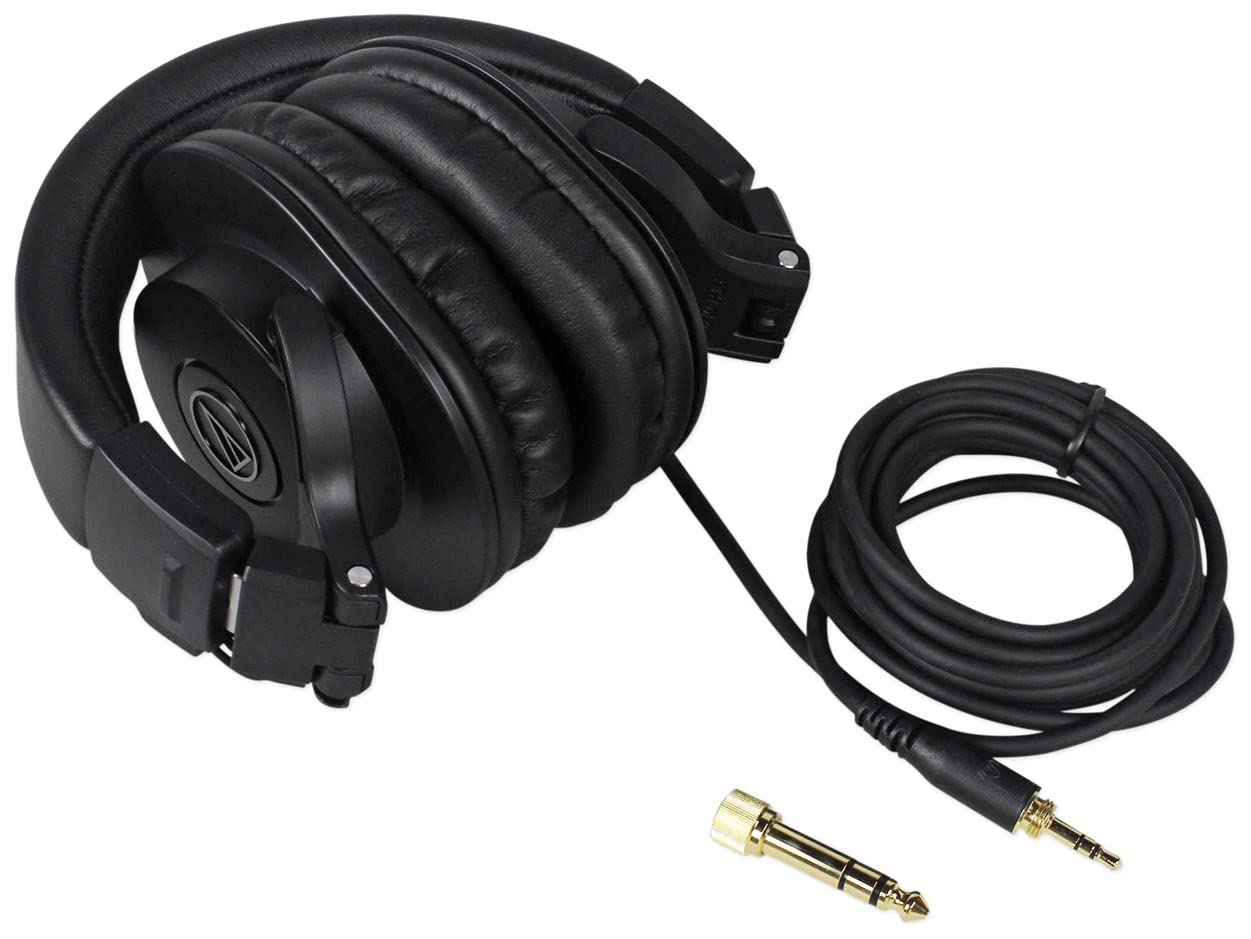 Audio-Technica ATW-1101/H Digital Wireless Headset Microphone System with Headphones - Professional Wireless Mic for Live Performances, Presentations & Streaming
