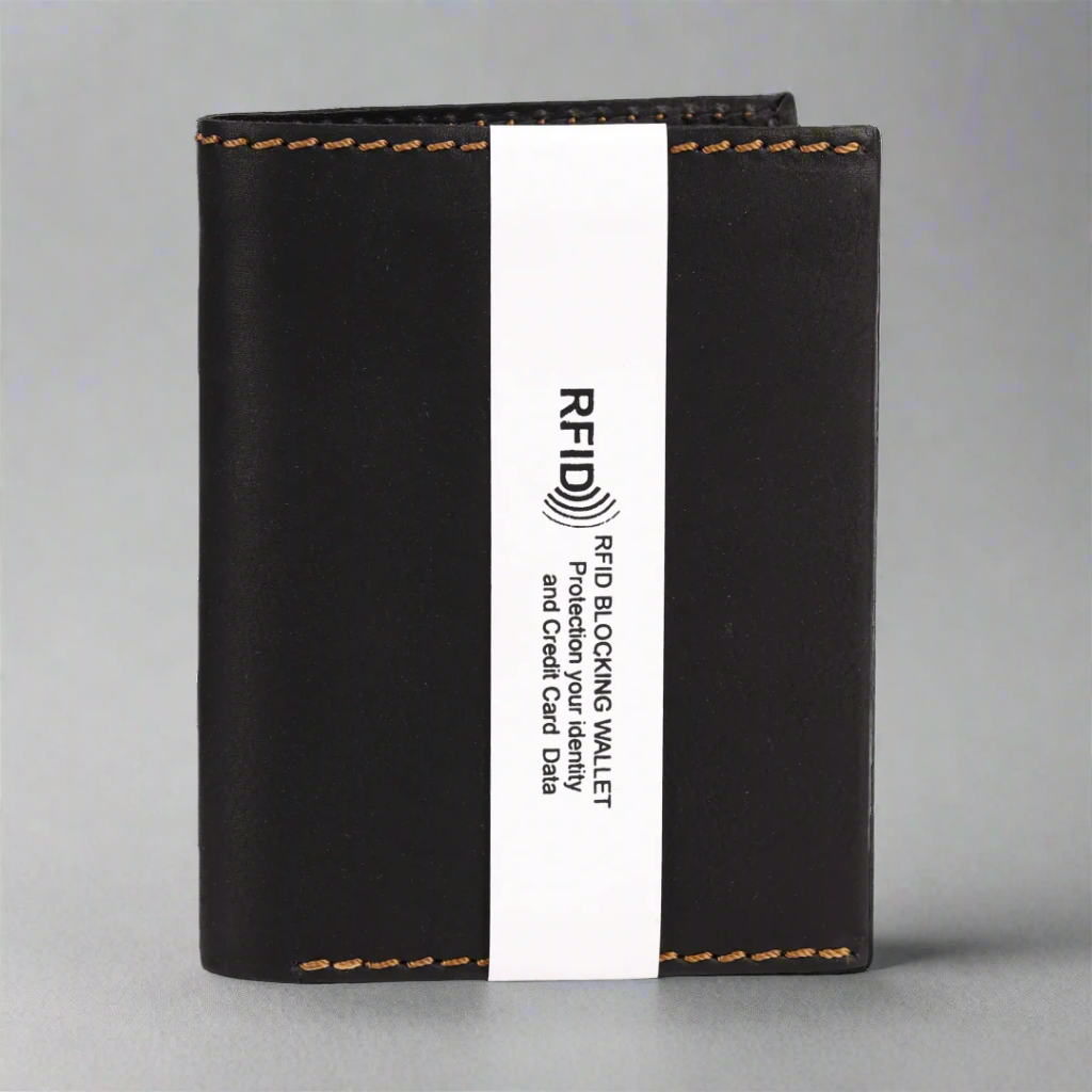 MET Men's Upright Coin Leather Wallet - Slim RFID Blocking Bifold Wallet for Cash & Cards - Perfect for Everyday Use, Travel, and Business