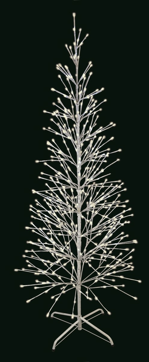 6.5' Color Changing LED Birch Tree - Warm White to Multi-Color, Indoor/Outdoor Decorative Lighting for Christmas, Parties, and Home Decor