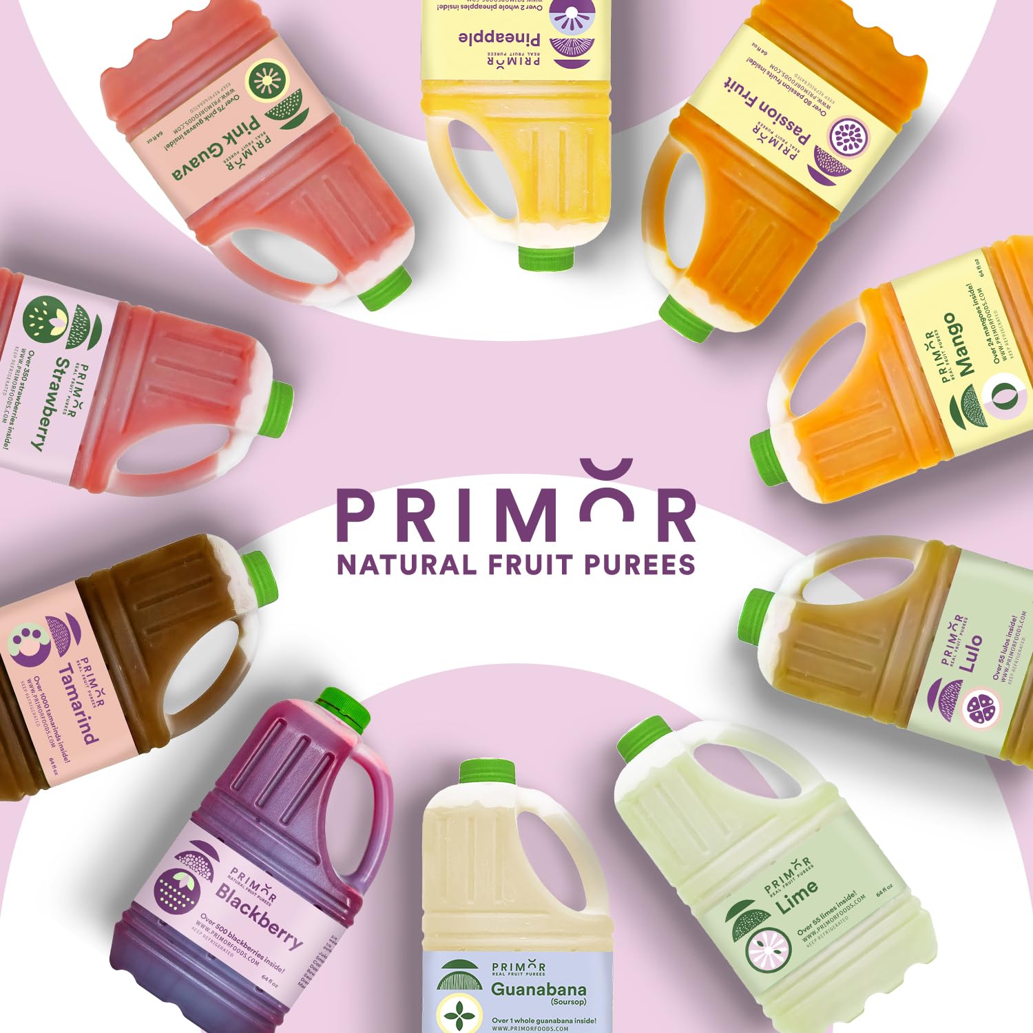Organic Pink Guava Fruit Puree | 100% Real Fruit | Perfect for Smoothies, Cocktails, Desserts & Baby Food | All-Natural, No Additives | Great for Baking, Yogurt Toppings & Healthy Snacks