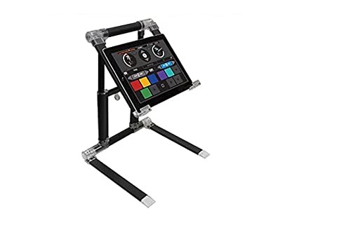 Odyssey LSTAND360 Professional DJ Gear Stand - Heavy Duty Adjustable DJ Equipment Stand for Turntables, Mixers & Controllers - Perfect for Clubs, Studios & Live Performances